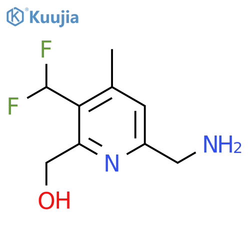 6-(Aminomethyl)-3-(difluoromethyl)-4-methylpyridine-2-methanol structure