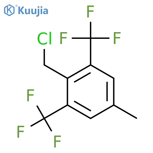 2,6-Bis(trifluoromethyl)-4-methylbenzyl chloride structure
