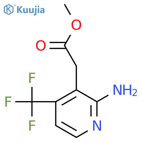 Methyl 2-amino-4-(trifluoromethyl)pyridine-3-acetate structure