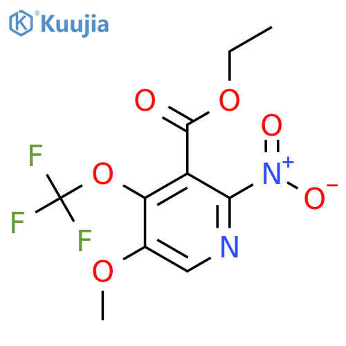 Ethyl 5-methoxy-2-nitro-4-(trifluoromethoxy)pyridine-3-carboxylate structure