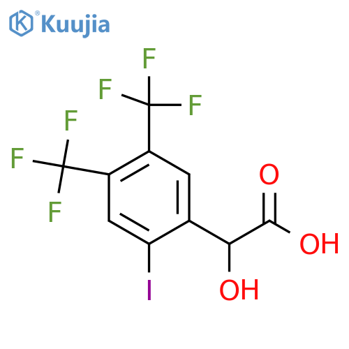 4,5-Bis(trifluoromethyl)-2-iodomandelic acid structure