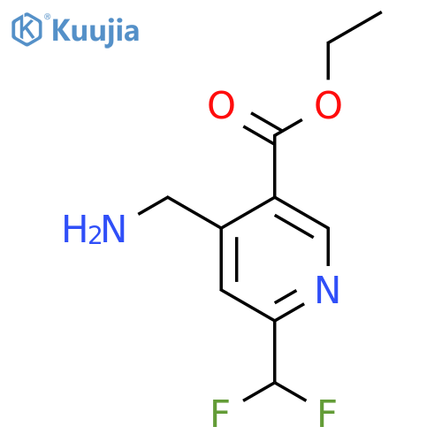 Ethyl 4-(aminomethyl)-2-(difluoromethyl)pyridine-5-carboxylate structure