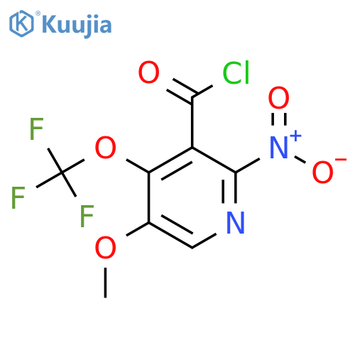 5-Methoxy-2-nitro-4-(trifluoromethoxy)pyridine-3-carbonyl chloride structure