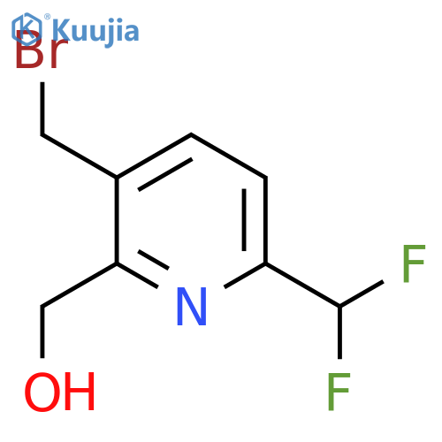 3-(Bromomethyl)-6-(difluoromethyl)pyridine-2-methanol structure