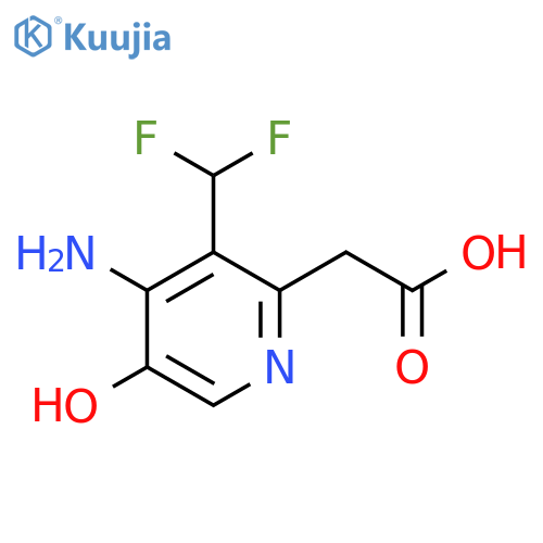 4-Amino-3-(difluoromethyl)-5-hydroxypyridine-2-acetic acid structure