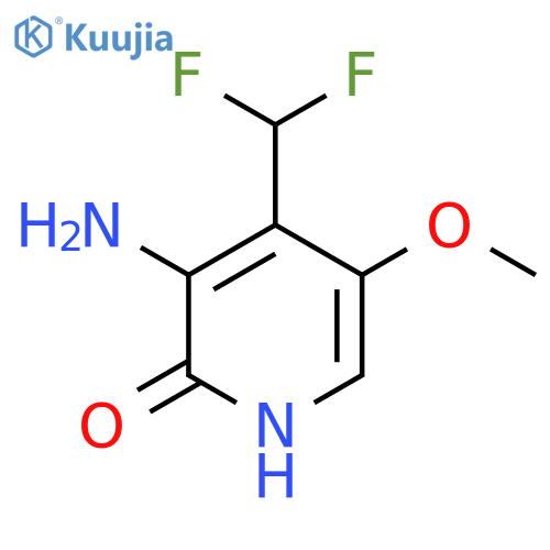3-Amino-4-(difluoromethyl)-2-hydroxy-5-methoxypyridine structure