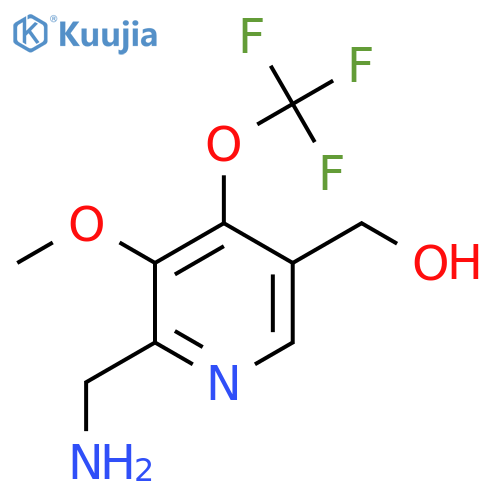2-(Aminomethyl)-3-methoxy-4-(trifluoromethoxy)pyridine-5-methanol structure