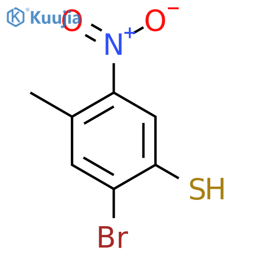 2-Bromo-4-methyl-5-nitrothiophenol structure