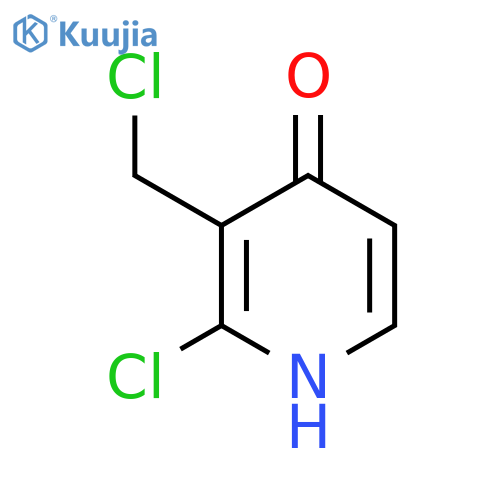 2-Chloro-3-chloromethyl-4-hydroxypyridine structure