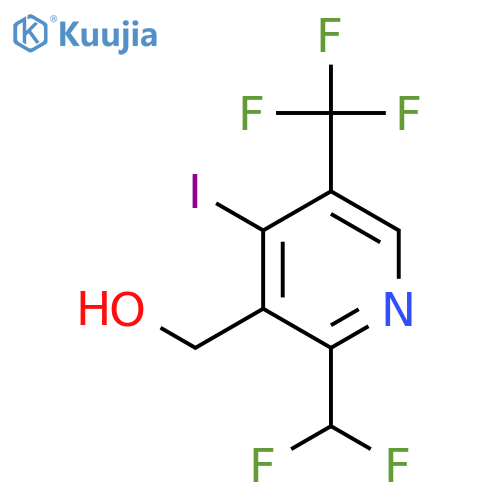 2-(Difluoromethyl)-4-iodo-5-(trifluoromethyl)pyridine-3-methanol structure