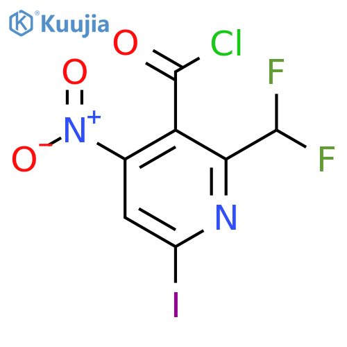 2-(Difluoromethyl)-6-iodo-4-nitropyridine-3-carbonyl chloride structure