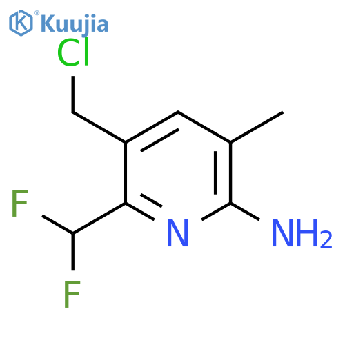 2-Amino-5-(chloromethyl)-6-(difluoromethyl)-3-methylpyridine structure