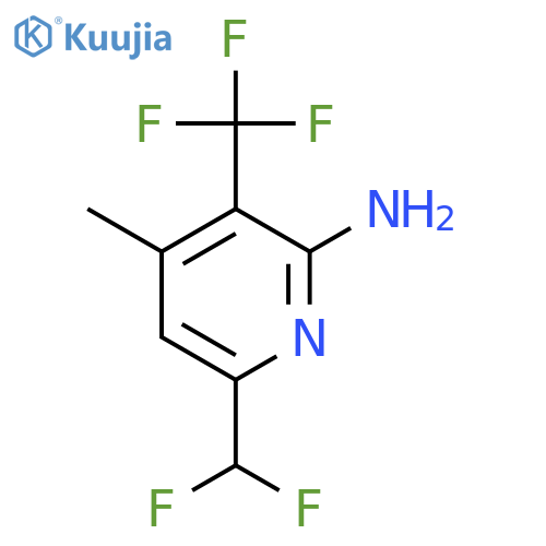 2-Amino-6-(difluoromethyl)-4-methyl-3-(trifluoromethyl)pyridine structure