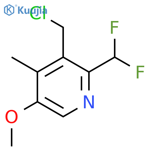 3-(Chloromethyl)-2-(difluoromethyl)-5-methoxy-4-methylpyridine structure