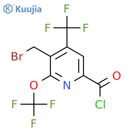3-(Bromomethyl)-2-(trifluoromethoxy)-4-(trifluoromethyl)pyridine-6-carbonyl chloride structure