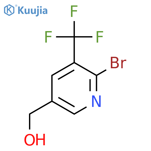 (6-Bromo-5-(trifluoromethyl)pyridin-3-yl)methanol structure