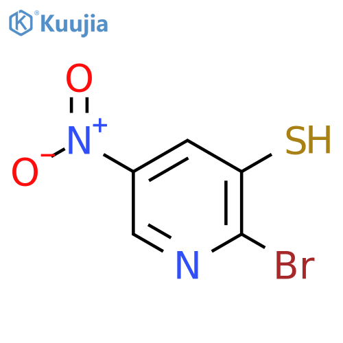 2-Bromo-3-mercapto-5-nitropyridine structure