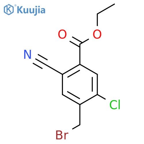 Ethyl 4-bromomethyl-5-chloro-2-cyanobenzoate structure