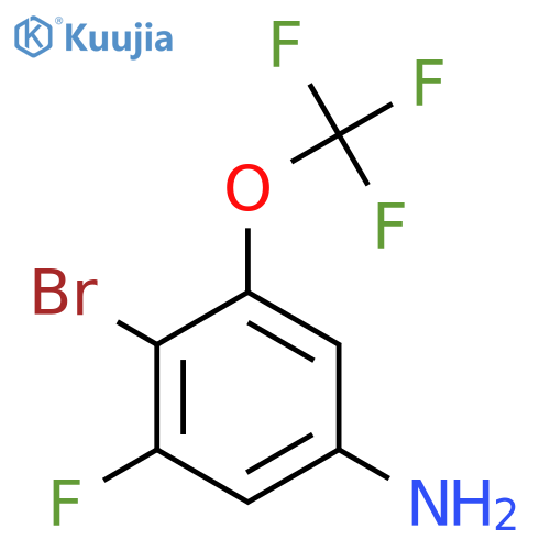 4-Bromo-3-fluoro-5-(trifluoromethoxy)aniline structure
