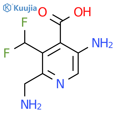 5-Amino-2-(aminomethyl)-3-(difluoromethyl)pyridine-4-carboxylic acid structure