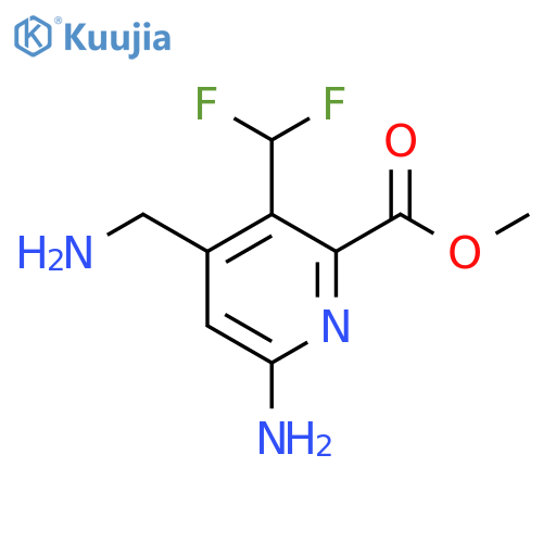 Methyl 6-amino-4-(aminomethyl)-3-(difluoromethyl)pyridine-2-carboxylate structure