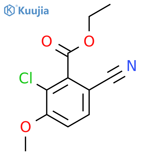 Ethyl 2-chloro-6-cyano-3-methoxybenzoate structure