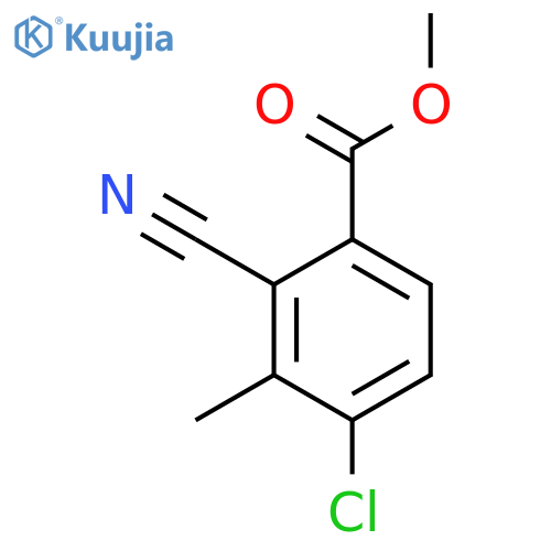Methyl 4-chloro-2-cyano-3-methylbenzoate structure