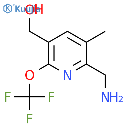 2-(Aminomethyl)-3-methyl-6-(trifluoromethoxy)pyridine-5-methanol structure