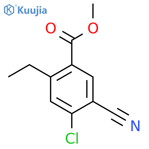 Methyl 4-chloro-5-cyano-2-ethylbenzoate structure