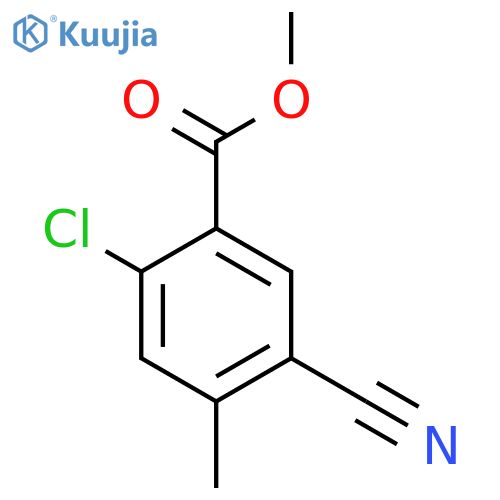Methyl 2-chloro-5-cyano-4-methylbenzoate structure
