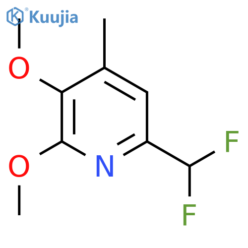 6-(Difluoromethyl)-2,3-dimethoxy-4-methylpyridine structure