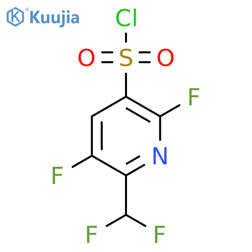 3,6-Difluoro-2-(difluoromethyl)pyridine-5-sulfonyl chloride structure