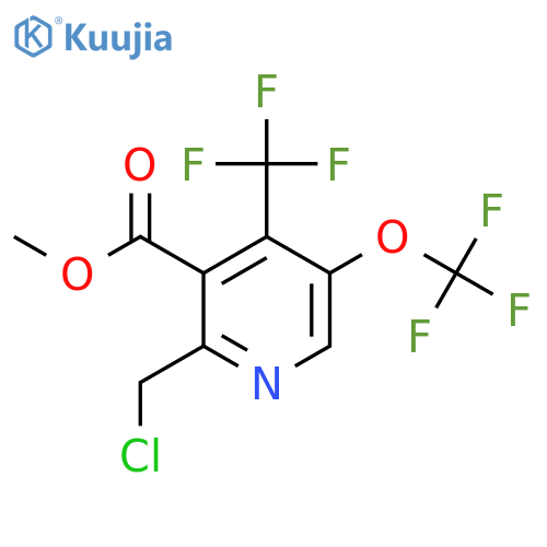 Methyl 2-(chloromethyl)-5-(trifluoromethoxy)-4-(trifluoromethyl)pyridine-3-carboxylate structure