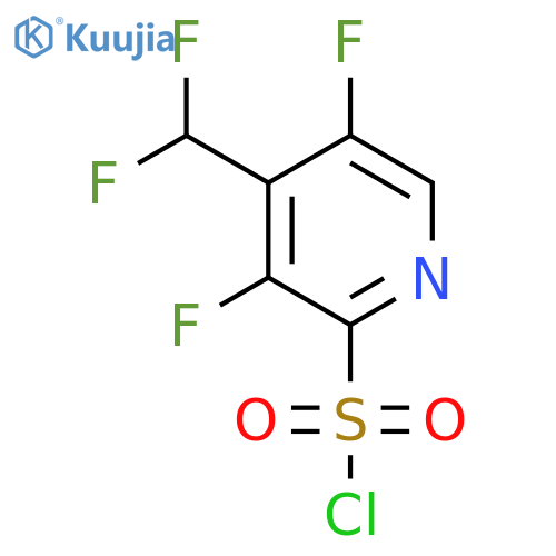 3,5-Difluoro-4-(difluoromethyl)pyridine-2-sulfonyl chloride structure