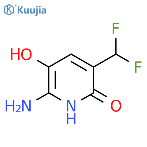 2-Amino-5-(difluoromethyl)-3,6-dihydroxypyridine structure