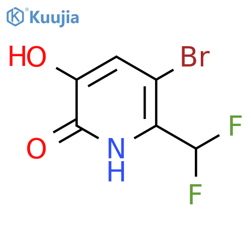 5-Bromo-6-(difluoromethyl)-2,3-dihydroxypyridine structure