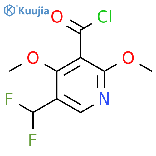 5-(Difluoromethyl)-2,4-dimethoxypyridine-3-carbonyl chloride structure