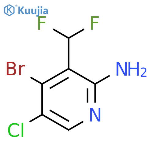 2-Amino-4-bromo-5-chloro-3-(difluoromethyl)pyridine structure
