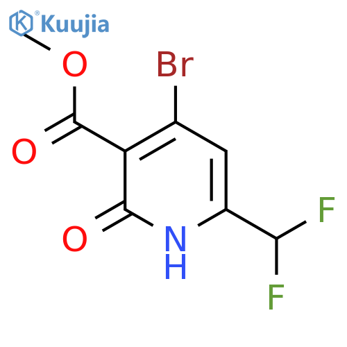 Methyl 4-bromo-6-(difluoromethyl)-2-hydroxypyridine-3-carboxylate structure
