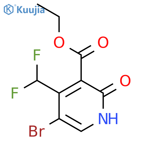 Ethyl 5-bromo-4-(difluoromethyl)-2-hydroxypyridine-3-carboxylate structure