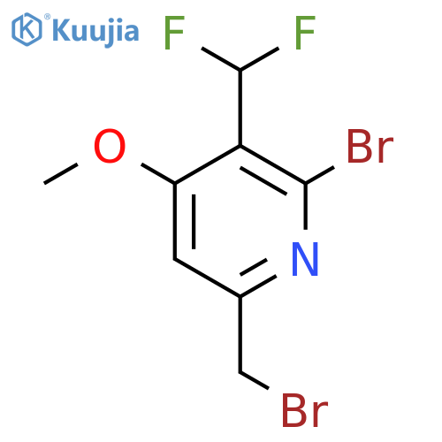 2-Bromo-6-(bromomethyl)-3-(difluoromethyl)-4-methoxypyridine structure