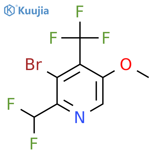 3-Bromo-2-(difluoromethyl)-5-methoxy-4-(trifluoromethyl)pyridine structure