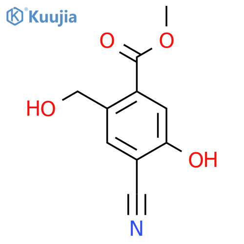 Methyl 4-cyano-5-hydroxy-2-(hydroxymethyl)benzoate structure