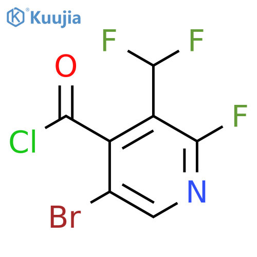 5-Bromo-3-(difluoromethyl)-2-fluoropyridine-4-carbonyl chloride structure