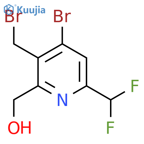 4-Bromo-3-(bromomethyl)-6-(difluoromethyl)pyridine-2-methanol structure