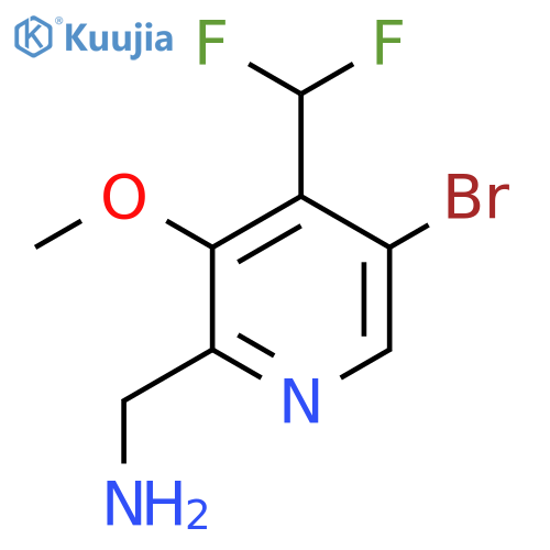 2-(Aminomethyl)-5-bromo-4-(difluoromethyl)-3-methoxypyridine structure
