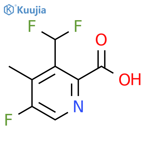 3-(Difluoromethyl)-5-fluoro-4-methylpyridine-2-carboxylic acid structure