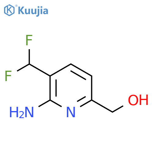 2-Amino-3-(difluoromethyl)pyridine-6-methanol structure