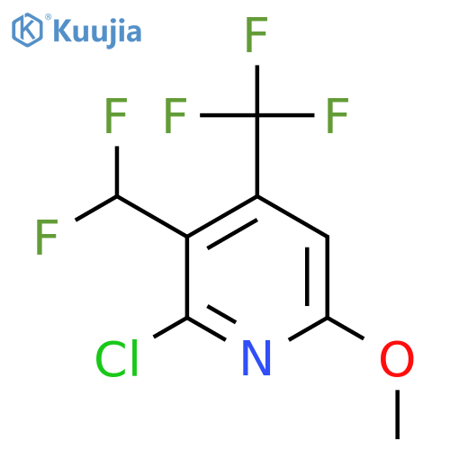 2-Chloro-3-(difluoromethyl)-6-methoxy-4-(trifluoromethyl)pyridine structure