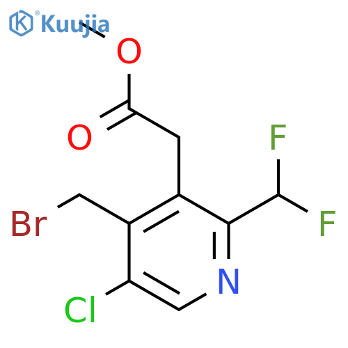Methyl 4-(bromomethyl)-5-chloro-2-(difluoromethyl)pyridine-3-acetate structure